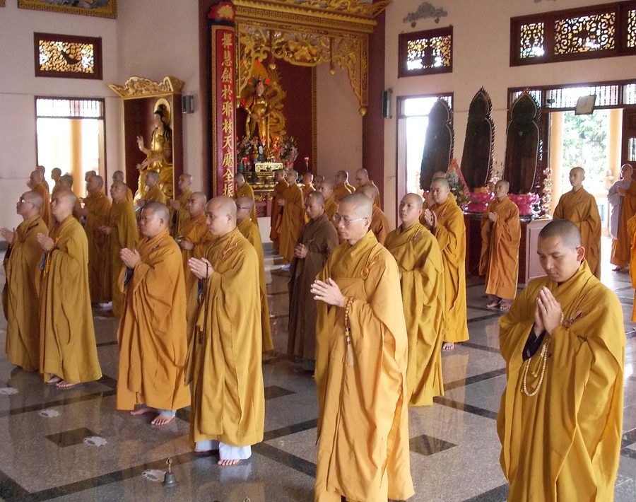 Tại Lễ tự tứ và tạ pháp an cư kiết hạ. Ảnh: Thanh Nhật Tại Lễ tự tứ và tạ pháp an cư kiết hạ. Ảnh: Thanh Nhật