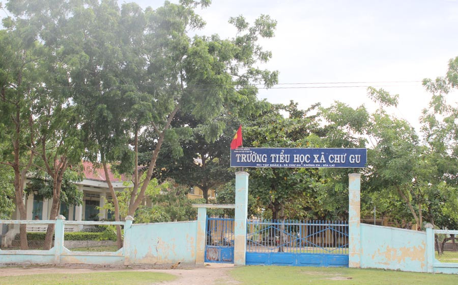 Trường Tiểu học xã Chư Gu đã chuẩn bị sẵn sàng cho năm học mới. Ảnh: Nguyễn Diệp