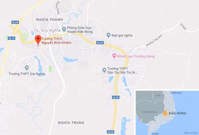 rường THCS Nguyễn Bỉnh Khiêm, nơi bà Oanh tham ô. Ảnh: Google Maps.