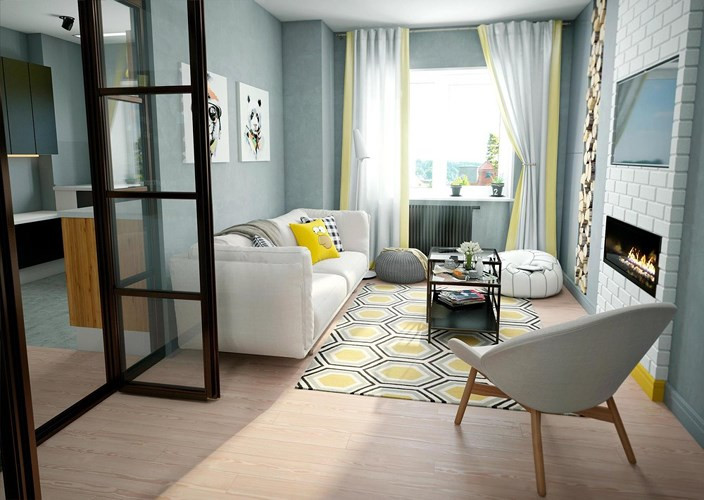 Ánh sáng tự nhiên cũng là yếu tố mang lại không gian thoáng đãng cho căn hộ vốn khiêm tốn về diện tích.