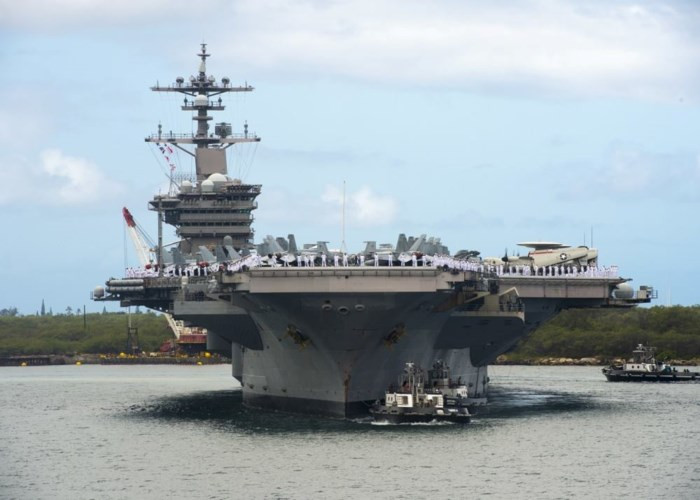 Mỹ đã rút lại lời mời Hải quân Trung Quốc tham gia RIMPAC 2018. Ảnh: Tàu USS Carl Vinson là một trong những tàu chiến tham gia tập trận này. Ảnh: Hải quân Mỹ Mỹ đã rút lại lời mời Hải quân Trung Quốc tham gia RIMPAC 2018. Ảnh: Tàu USS Carl Vinson là một trong những tàu chiến tham gia tập trận này. Ảnh: Hải quân Mỹ