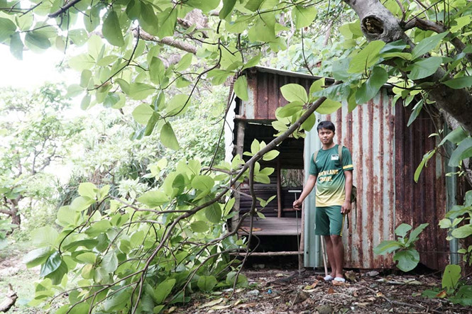 Chòi gác ở bãi Xi Măng