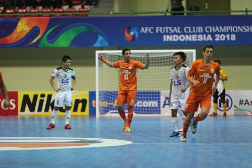  Thái Sơn Nam chưa thể bước lên ngôi vương của futsal châu Á. Ảnh: Độc Lập.