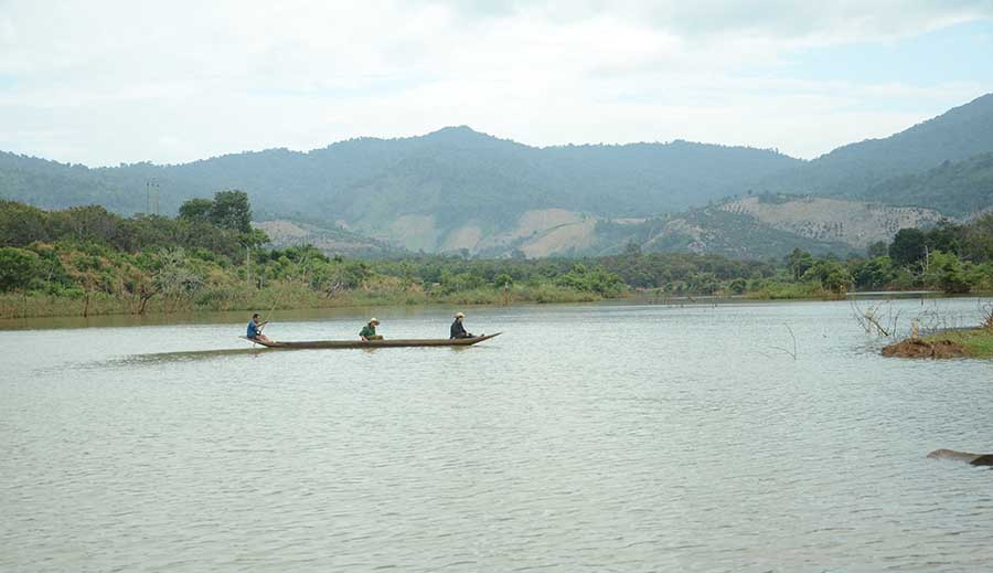  Dòng Pô Kô-đoạn chảy qua địa phận huyện Ia Grai (tỉnh Gia Lai). Ảnh: PHƯƠNG LINH