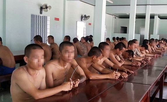 Các học viên được lực lượng chức năng vận động đã trở lại cơ sở cai nghiện.