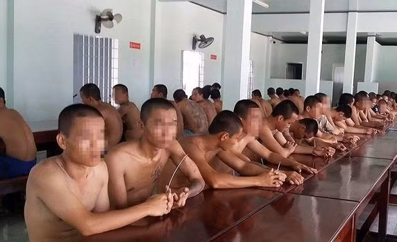 Các học viên được lực lượng chức năng vận động đã trở lại cơ sở cai nghiện.