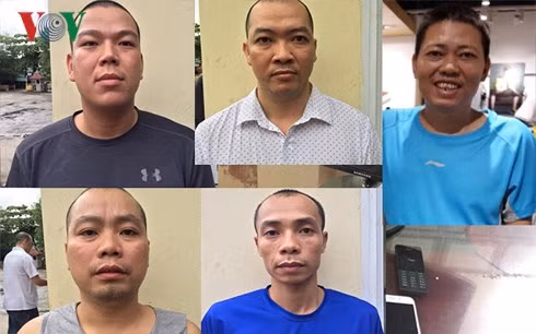 Các đối tượng trong vụ án.