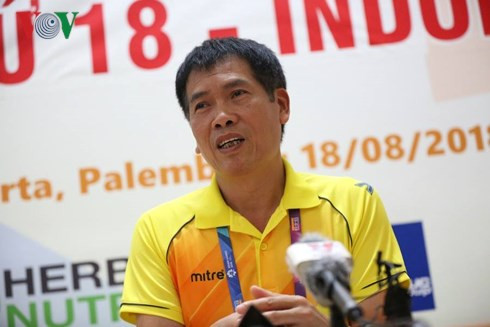 Trưởng đoàn Trần Đức Phấn trong buổi gặp gỡ báo chí sáng 30/8. (Ảnh: Ngọc Duy) Trưởng đoàn Trần Đức Phấn trong buổi gặp gỡ báo chí sáng 30/8. (Ảnh: Ngọc Duy)