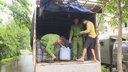 Cơ quan công an đang hoàn tất thủ tục để xử lý theo quy định. Ảnh: C.Nguyên