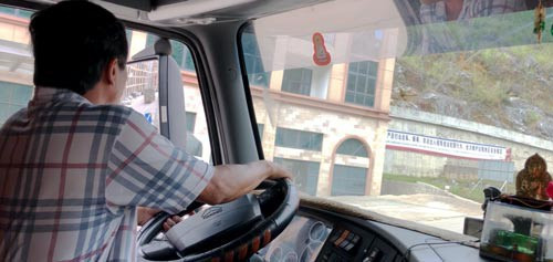 Tài xế Hậu cho xe chạy vào địa phận Trung Quốc để tìm đến bãi xe Pò Chài