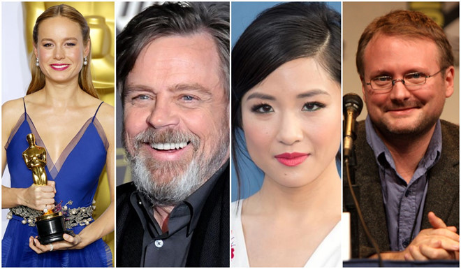 Brie Larson, Mark Hamill, Constace Wu và đạo diễn Rian Johnson - 4 nhân vật quan trọng của Hollywood lên tiếng ủng hộ Kelly Marie Tran. Ảnh: AP/Getty Images.