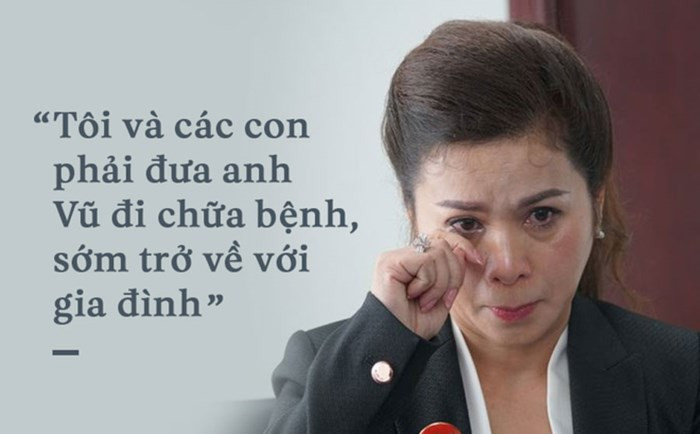 Bà Thảo lo lắng cho tình hình sức khỏe và tinh thần của chồng.