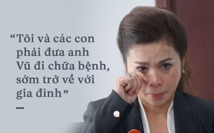 Bà Thảo lo lắng cho tình hình sức khỏe và tinh thần của chồng.