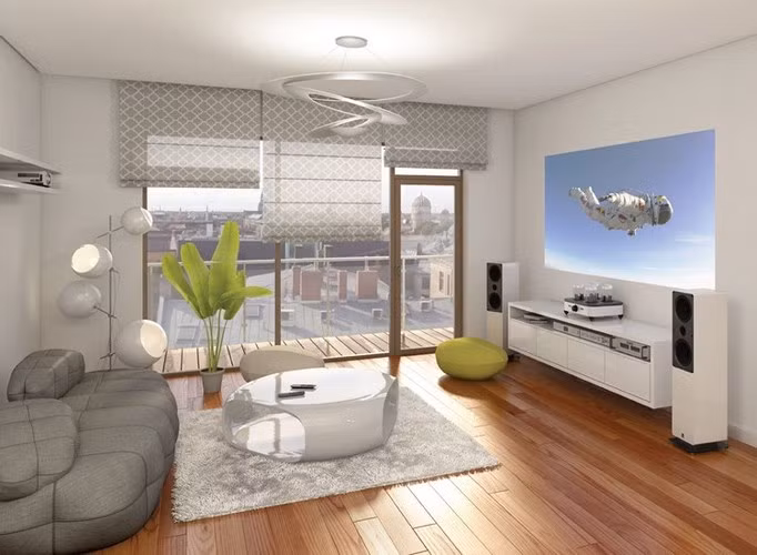 Sofa màu be độc đáo.