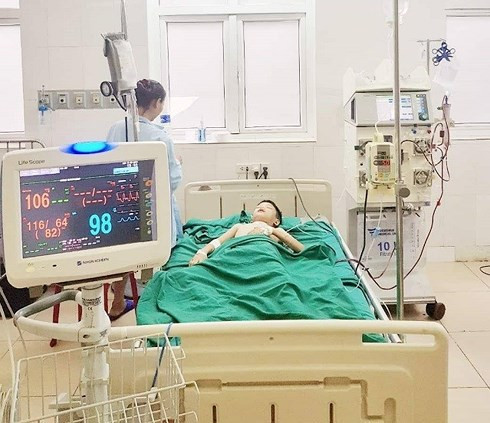  Bệnh nhân bị ong đốt.