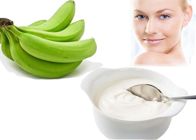 Mặt nạ sữa chua, chuối xanh trị nám, sáng da Mặt nạ sữa chua, chuối xanh trị nám, sáng da