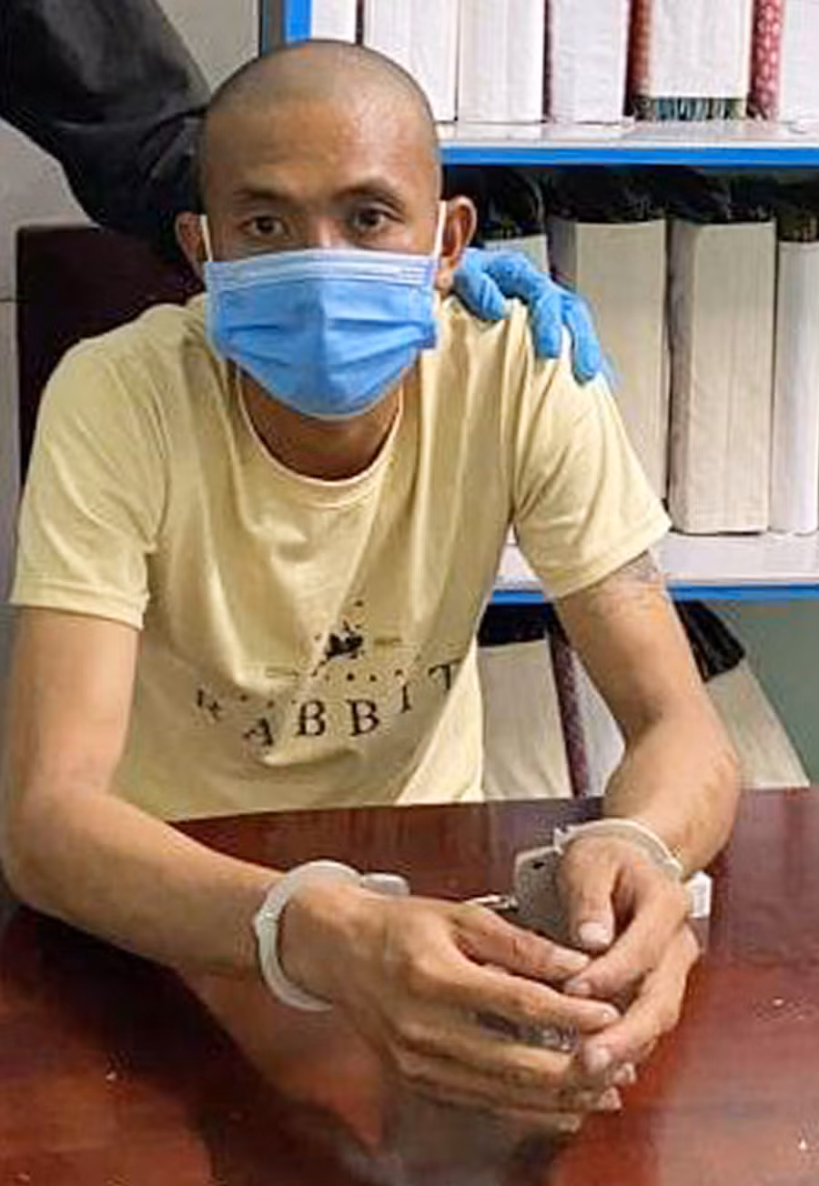  Lê Thanh Trí tại cơ quan Công an. Ảnh: Hữu Phong