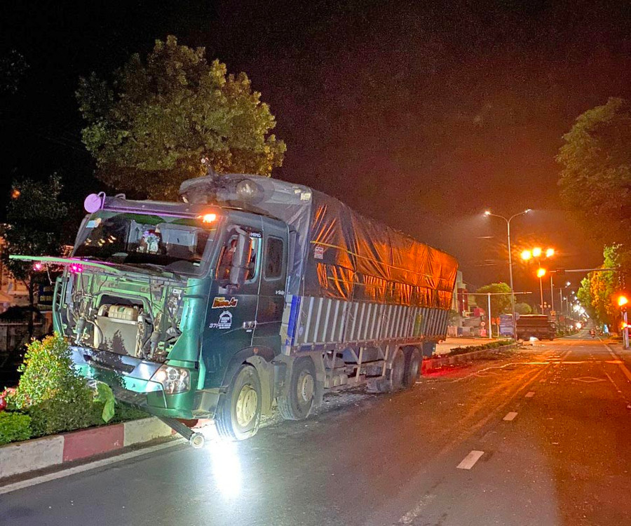 Hiện trường vụ tai nạn. Ảnh: Lê Anh