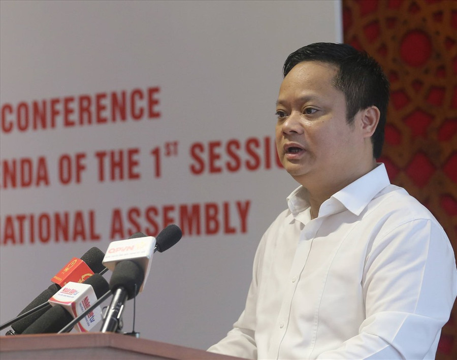 Ông Vũ Minh Tuấn, Phó Chủ nhiệm Văn phòng Quốc hội. Ảnh Phạm Đông Ông Vũ Minh Tuấn, Phó Chủ nhiệm Văn phòng Quốc hội. Ảnh Phạm Đông