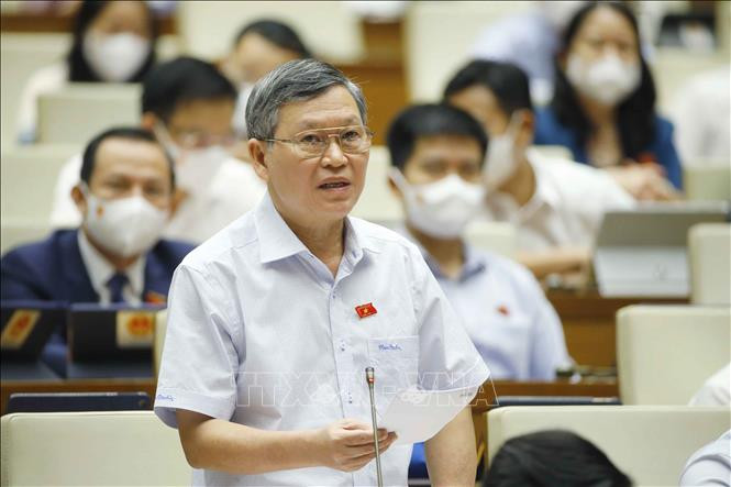  Đại biểu Quốc hội tỉnh Kon Tum Tô Văn Tám phát biểu ý kiến. Ảnh: Doãn Tấn/TTXVN