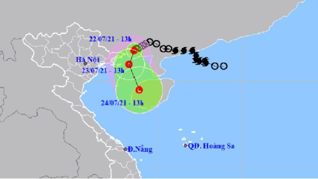  Áp thấp nhiệt đới đang vòng xuống vịnh Bắc Bộ- ẢNH TRUNG TÂM DỰ BÁO KHÍ TƯỢNG THỦY VĂN QUỐC GIA