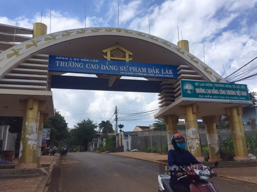 Trụ sở Trường Cao đẳng sư phạm Đắk Lắk tại 349 Lê Duẩn, TP.Buôn Ma Thuột. Ảnh: Ngọc Giàu