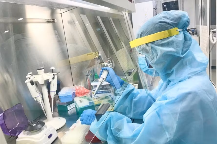 Xét nghiệm COVID-19. Ảnh: Bộ Y tế