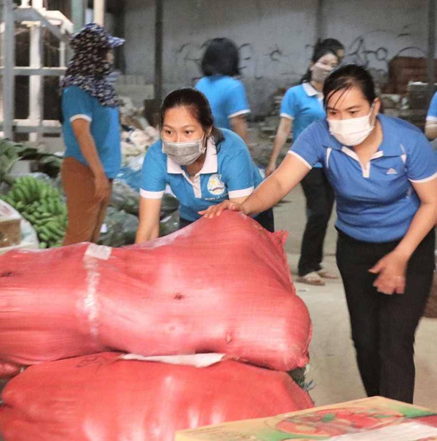 Dịp này, Hội Liên hiệp Phụ nữ TP. Pleiku đã quyên góp được hơn 10 tấn rau, củ, quả các loại để ủng hộ cho TP. Hồ Chí Minh.