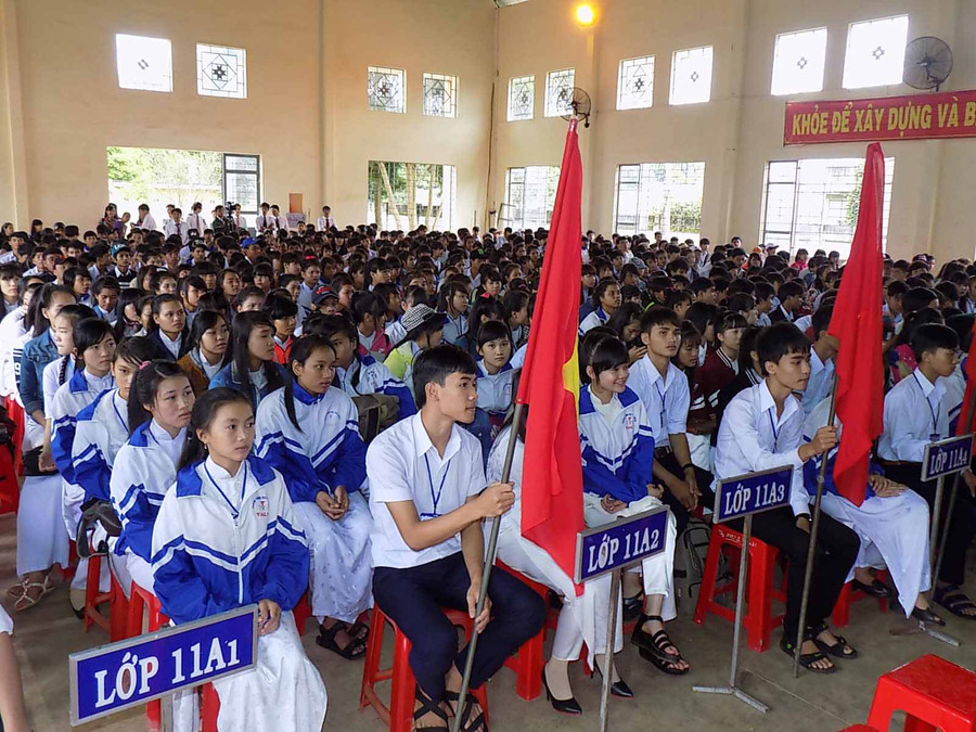 Học sinh Trường THPT Ya Ly. Ảnh: Thanh Nhật 