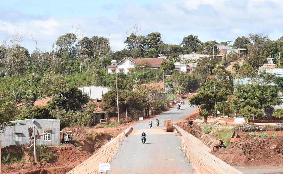  Một góc trung tâm xã Ia Dreng huyện Chư Pưh. Ảnh: Thanh Nhật