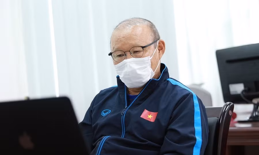  Huấn luyện viên Park Hang-seo sẽ tham dự lễ bốc thăm theo hình thức trực tuyến. Ảnh: VFF