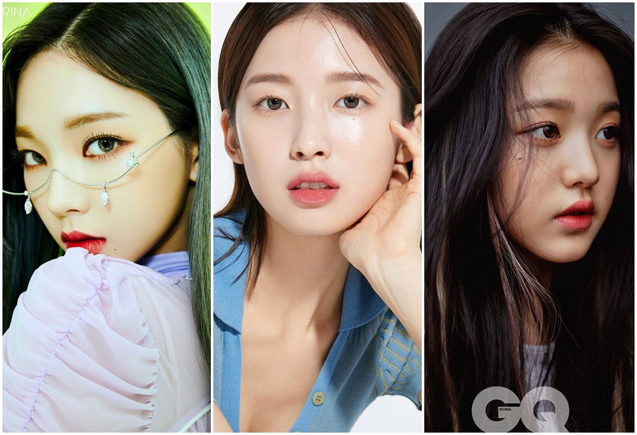 Từ trái sang: Karina, Arin và Jang Won Young sở hữu nhan sắc gây sốt cộng đồng mạng. ẢNH: FB NV, INSTAGRAM NV