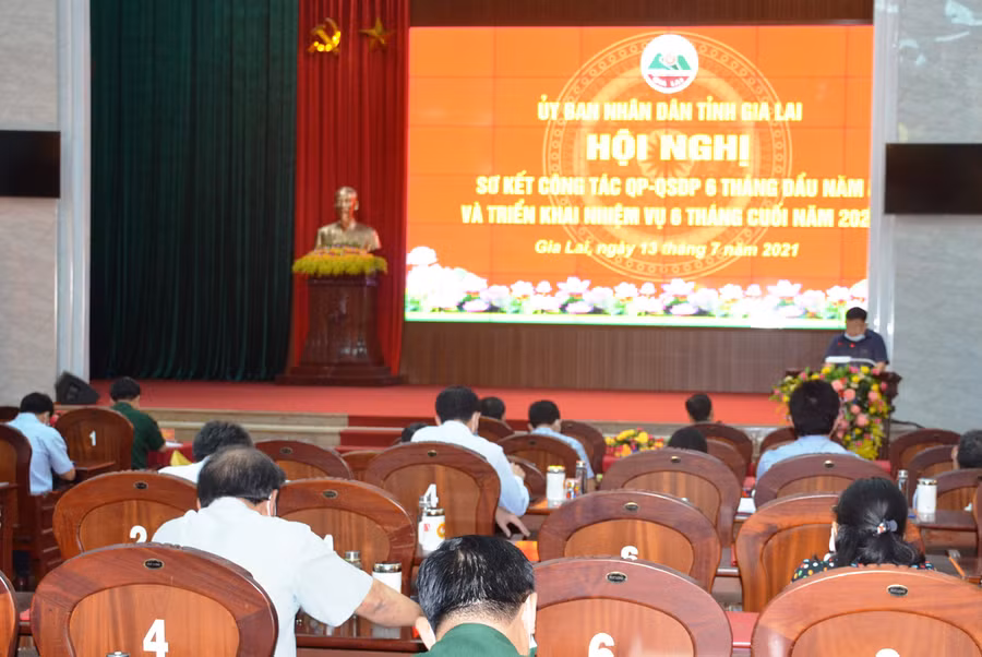  Quang cảnh hội nghị sơ kết. Ảnh: Vĩnh Hoàng