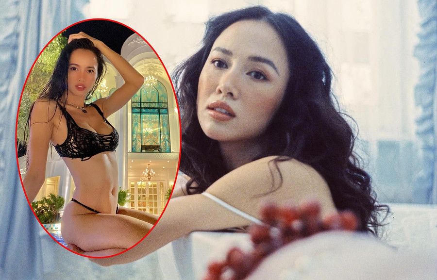 Vũ Ngọc Anh sở hữu chiều cao nổi bật, số đo hình thể nóng bỏng. ẢNH: FBNV