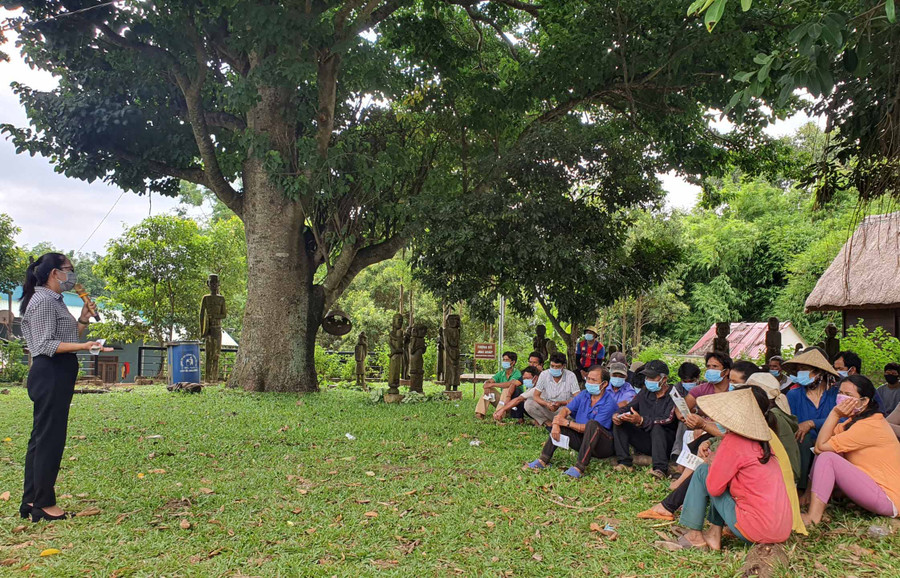 Người dân được tập huấn cách phòng ngừa, xử lý khi trâu, bò bị viêm da nổi cục