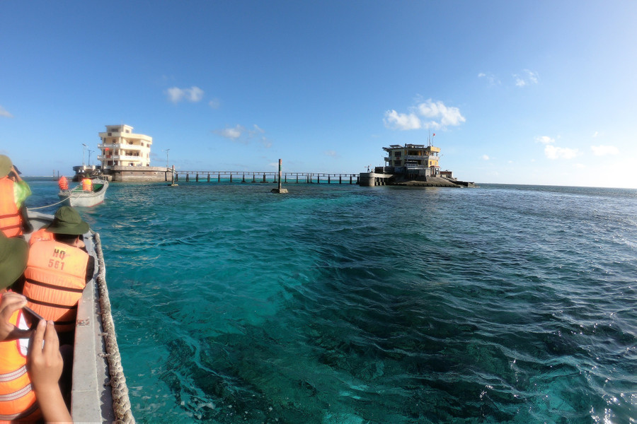 Điểm A đảo Tốc Tan, Trường Sa, tháng 1.2021. ẢNH: MAI THANH HẢI