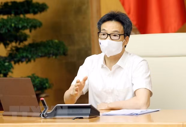  Phó Thủ tướng Chính phủ Vũ Đức Đam phát biểu chỉ đạo. (Ảnh: Phạm Kiên/TTXVN)