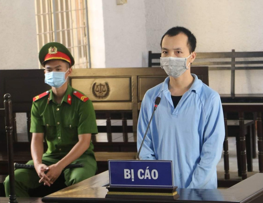 Bị cáo Thái Tình tại phiên tòa. ẢNH: HOÀNG BÌNH