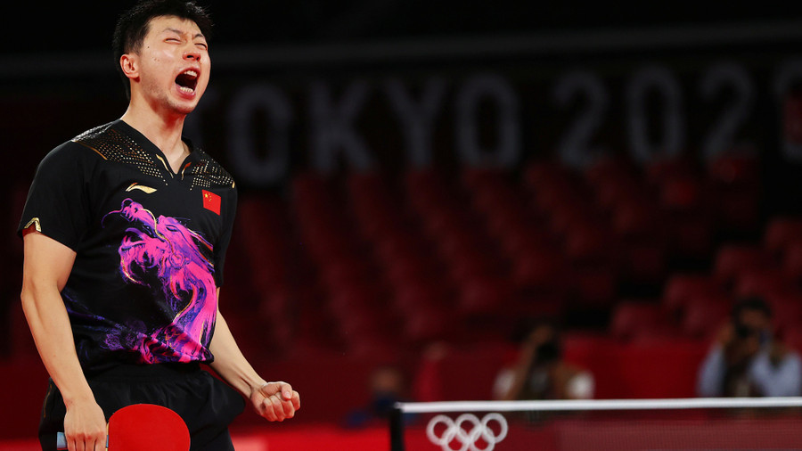 Ma Long với niềm vui chiến thắng. Ảnh: Reuters Ma Long với niềm vui chiến thắng. Ảnh: Reuters