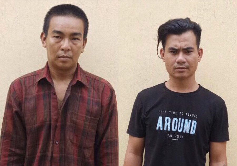 2 đối tượng: Dũng (bìa trái) và Sáng đang bị tạm giữ hình sự. Ảnh: Thế Dũng 2 đối tượng Dũng (trái) và Sáng đang bị tạm giữ hình sự. Ảnh: Thế Dũng