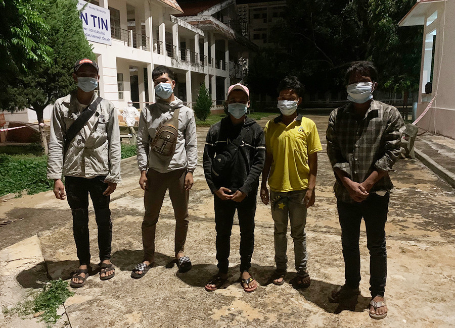  5 công dân 2 tỉnh Đak Lak và Gia Lai đang được cách ly y tế tập trung tại tỉnh Đak Lak (Ảnh nguồn Sở Y tế Đak Lak)