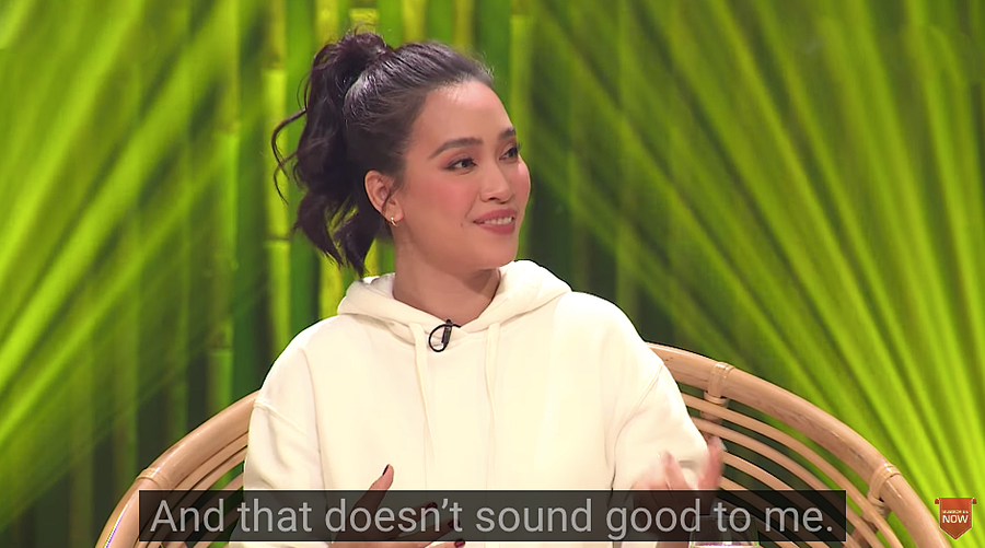 Nữ ca sĩ cho biết không thể vì gấp gáp trong chuyện kết hôn mà lựa chọn đại, như vậy sẽ ảnh hưởng đến bản thân và con cái sau này. ẢNH: CHỤP MÀN HÌNH