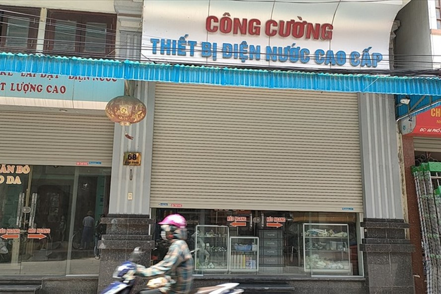 Cửa hàng và cũng là nơi ở của anh D.C.C ở Gia Lộc, Hải Dương trước khi mất liên lạc. Ảnh Đặng Luân