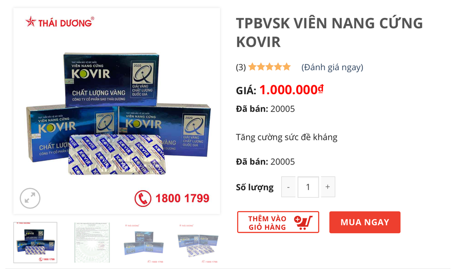 Thuốc Đông y có tác dụng nâng cao sức đề kháng tăng giá lên 1 triệu đồng/hộp.