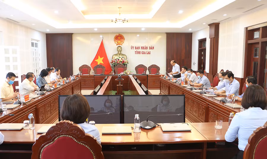 Quang cảnh buổi công bố quyết định. Ảnh: Quang Tấn