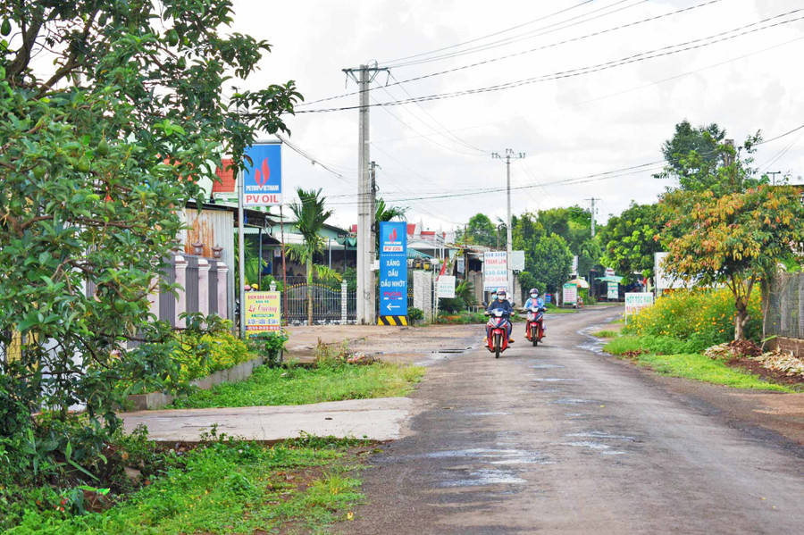 Xã Ia Hrung (huyện Ia Grai) ngày càng đổi mới và phát triển. Ảnh: Phương Loan