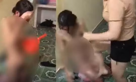 Hình ảnh thiếu nữ bị tra tấn, làm nhục đưa lên mạng xã hội.