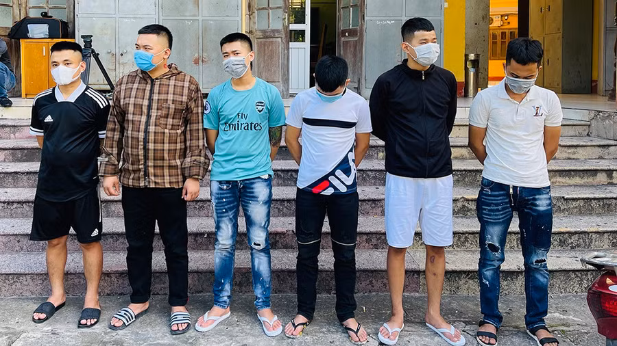 Các bị can bị khởi tố-ẢNH CÔNG AN THANH HÓA CUNG CẤP