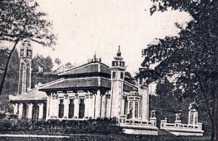 Nhà máy nước Vạn Niên xưa - Ảnh của Eberhardt, Guide de l’Annam, 1914 - Ảnh: Tl