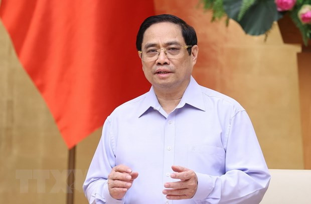 Thủ tướng Phạm Minh Chính yêu cầu lãnh đạo các tỉnh, thành phải dành ưu tiên cao nhất cho mục tiêu phòng, chống dịch; đặt sức khỏe, tính mạng của nhân dân lên trên hết. (Ảnh: Dương Giang/TTXVN) Thủ tướng Phạm Minh Chính yêu cầu lãnh đạo các tỉnh, thành phải dành ưu tiên cao nhất cho mục tiêu phòng, chống dịch; đặt sức khỏe, tính mạng của nhân dân lên trên hết. (Ảnh: Dương Giang/TTXVN)